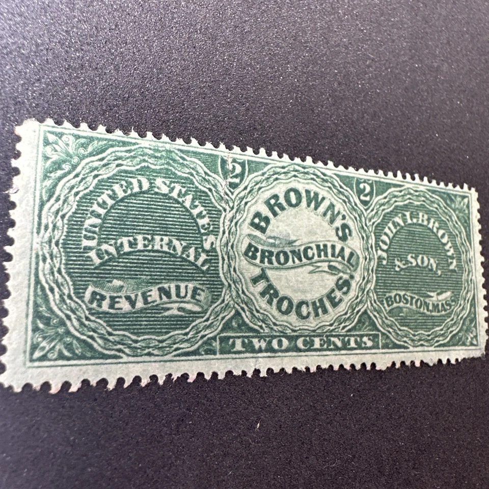 1864 RS40 Brown’s Bronchial Troches Private Revenue Stamp - Image 2 of 4