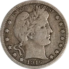 1916-D Barber Quarter