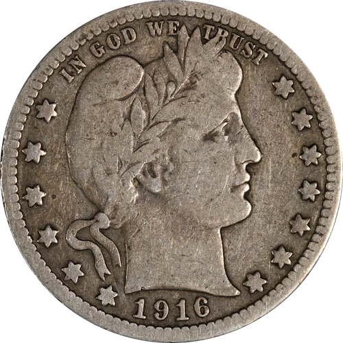 1916-D Barber Quarter