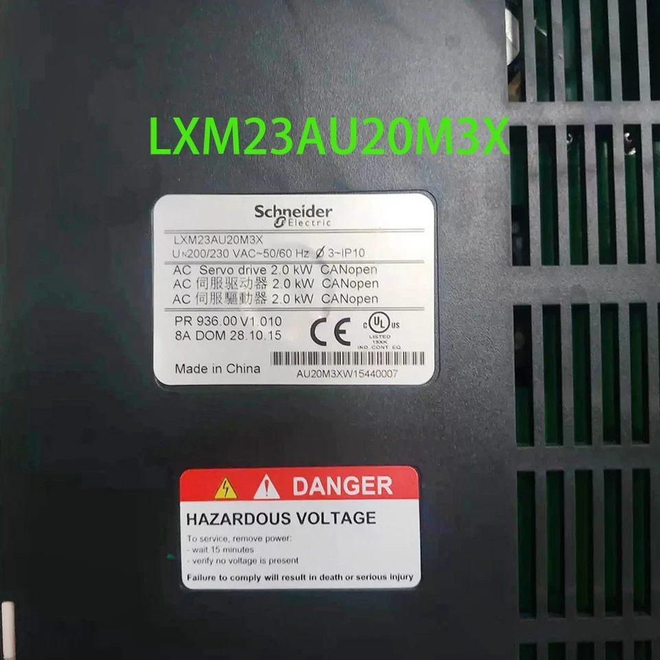 Schneide New Lexium 23 Series LXM23AU20M3X servo drive AC 200-240V Fast Shipping - Image 3 of 3