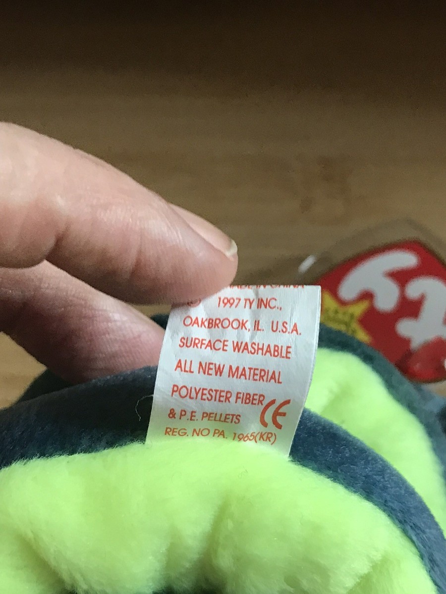 TY Beanie Baby HISSY The Snake Vintage MWT Birthday April 4, 1997