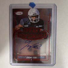 2021 SAGE Peak Performance Jerome Ford Cincinnati Bearcats Autograph