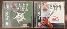 Lot of 2 Playstation Games NCAA Football 98 And Allied General NTSC Tested Good
