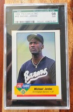 RARE! 1994 Fleer ProCards Minor League Michael Jordan #633 SGC 💎 PSA 10 Cross?