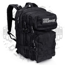 Zaino Tattico 35L Nero Rucksack Militare MOLLE Escursionismo Campeggio