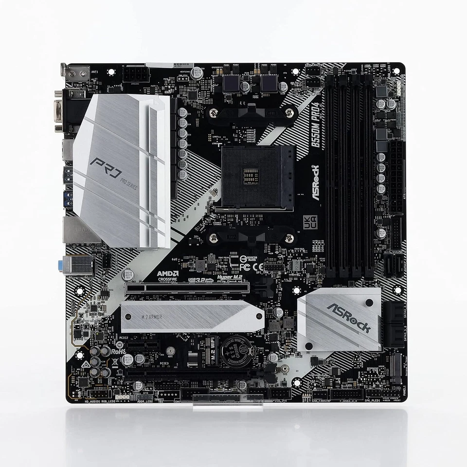 ASRock B550M PRO4 Supports 3rd Gen AMD AM4 Ryzen™ / Future AMD Ryzen™ Processors - Imagen 4 de 4