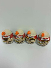 ZURU SMASHERS Dino Island Orange Dinosaur Head Nano Egg Ages 3 LOT of 4