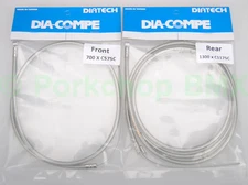 Dia-Compe BMX bicycle brake cable front and rear SET - CLEAR