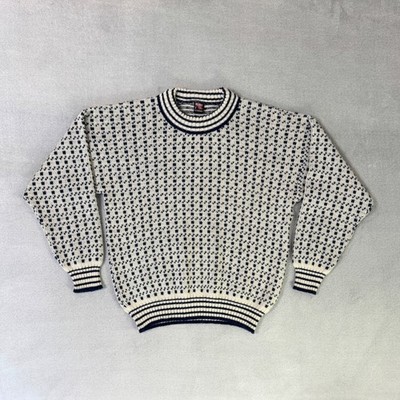 Bi-Bo Kristian Norway Wool Knit Vintage Sweater Pullover Jumper Men's Size M