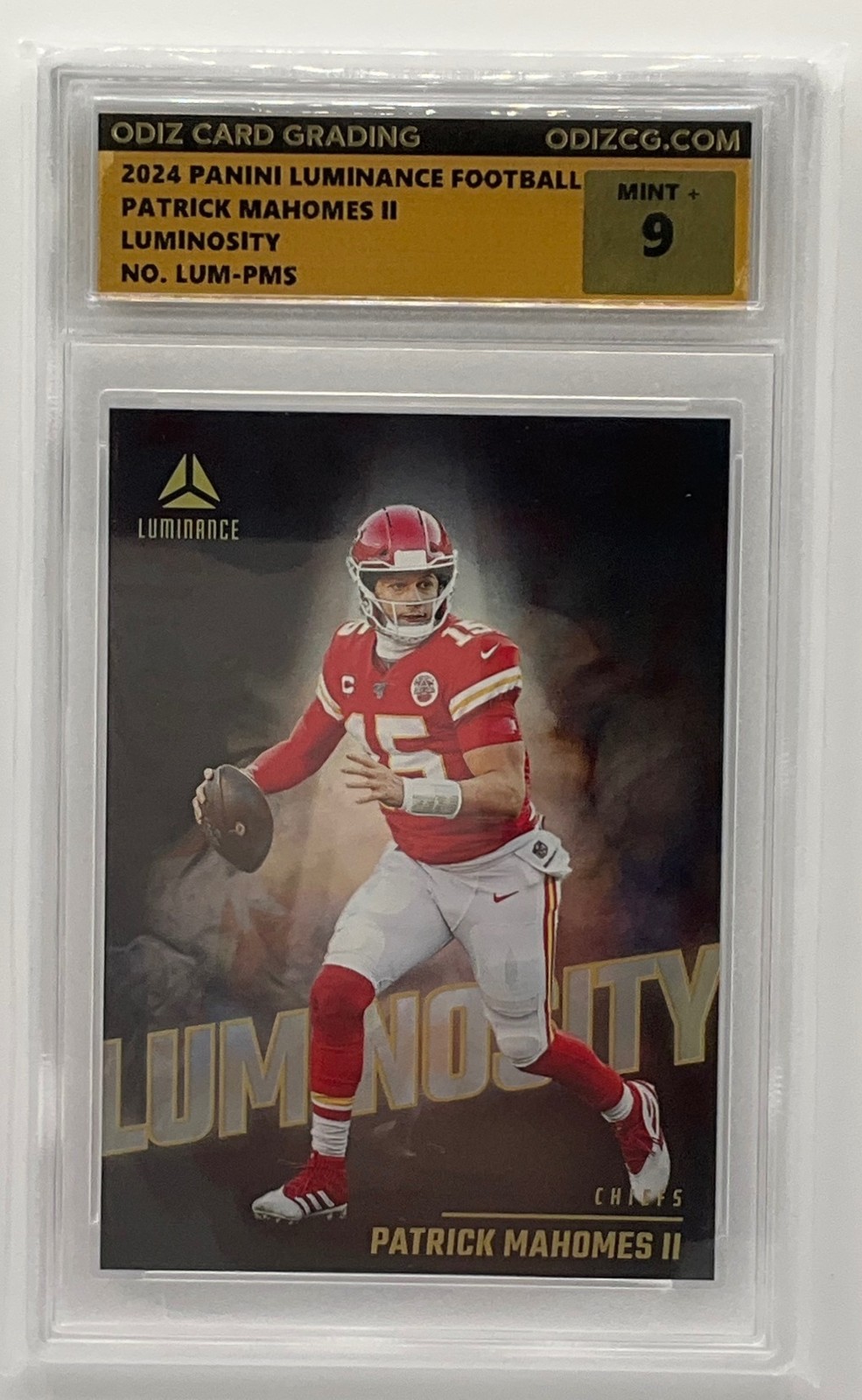 2024 Panini Luminance Patrick Mahomes II Luminosity #LUM-PMS MINT 9 Chiefs
