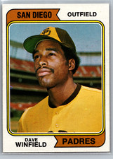 1974 Topps - Dave Winfield #456 (RC) SMALL CREASE TOP LEFT