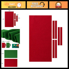 Professional Nylon Pool Table Cloth 2.8m - Billiard Felt with 6 Strips, Indoor U