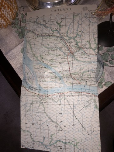 Vietnam Original Map - MACV-SOG - Det B-43 - CAO LANH  - Mekong - Vietnam War