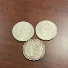 Morgan Silver Dollar $1 1879 1885 1884 Lot of 3 Circulated 90% Silver Coin