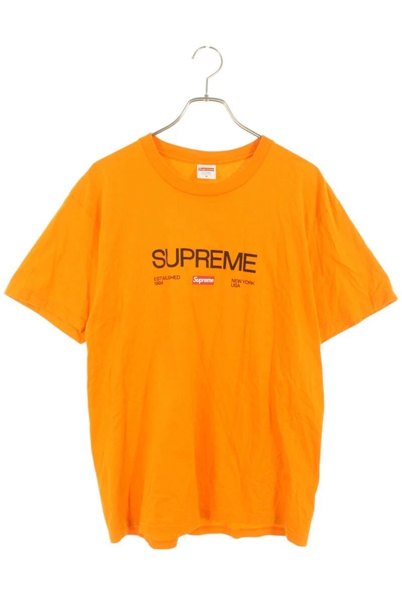 T shirt Supreme taille M 21AW Est.1994 tee devant logo imprimé t shirt occasion OM10