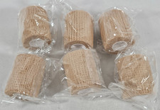 6x Self Adhesive Bandage Wrap 2" X 5 Yards 15 feet Beige Athletic Tape Ankle
