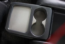 For Subaru Forester 2009-2013 Carbon Fiber Rear Armrest Water Cup Holder Panel