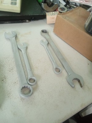 4 Combination Wrenches - Wright & Sears