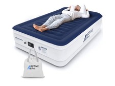 Active Era Double Air Bed Mattress with Built-in Electric Pump Raised Inflatable