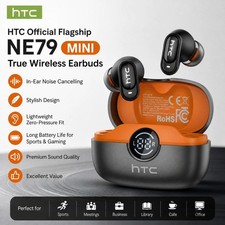 HTC NE79 TWS Bluetooth Earbuds AI Translation 135 Languages ENC Noise Cancelling