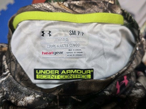 Under Armour Scent Control Real Tree Camo Heatgear Shirt Size Small - Picture 3 of 3