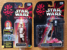 Star Wars Figur NEU+originalverpackt - OBI WAN KENOBI + Zubehör Set - Episode 1