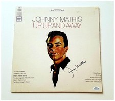 Johnny Mathis Signed Autographed Up Up And Away Album LP ACOA
