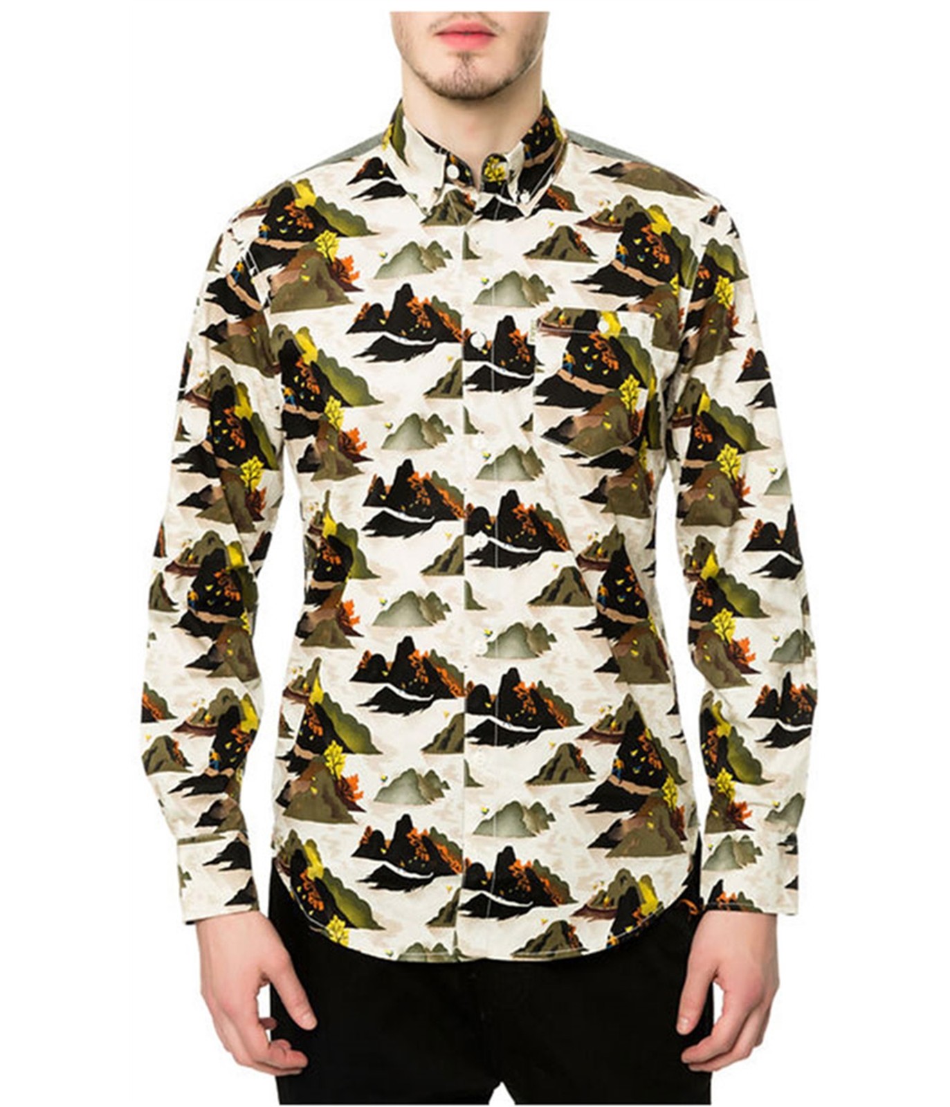 Мужская рубашка Militech LS на пуговицах из основного материала 5890₽