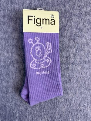 Figma Best Buds ''Anything'' Socks Purple