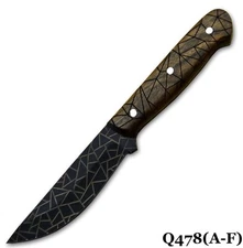Custom 440C Steel Falcon Ridge Hunting Knife Handmade,No Damascus (Q478-A