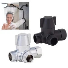Reliable ABS Construction 3 Way Shower Diverter Valve T Adapter for Daily Use