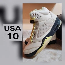 Men's Size 10 Nike Air Jordan 5 Retro Luminous Green IM7592-130 Sneakers 🔥🔥