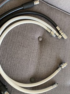 MiFlex hoses, lot of two, Scubapro LP, Atomic SS1 hose, Air 2 hose LOT