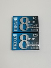 Lot of 2 - Maxell GX-MP High Quality 8mm Blank Camcorder Videotapes - Brand NEW