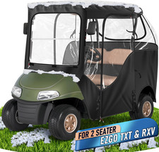 Golf Cart Enclosure - 2 Passenger Driving Enclosure for EZGO TXT RXV - Golf Cart