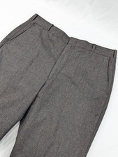 Vintage 70's Jaymar Dark Brown 100 Wool Dress Pants Trousers 34 X 31 EUC