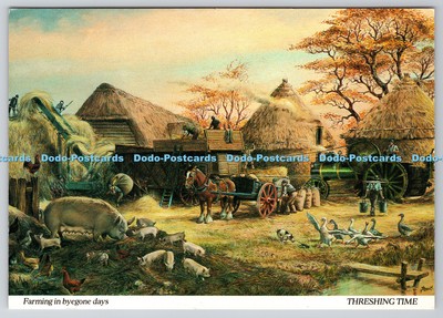 D315531 Farming in bygone days. Threshing Time. Dudley Pout. J. Salmon. Sevenoak