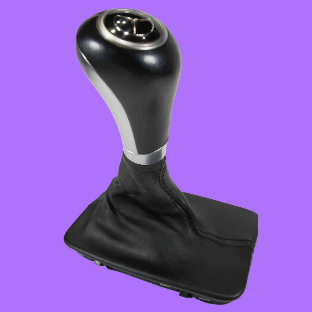 🟩12 Mercedes W204 C300 C250 C63 shift knob, w/shifter boot, 2042677710, Black