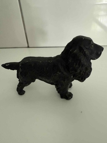 vintage cold painted metal Spaniel dog - Picture 3 of 7