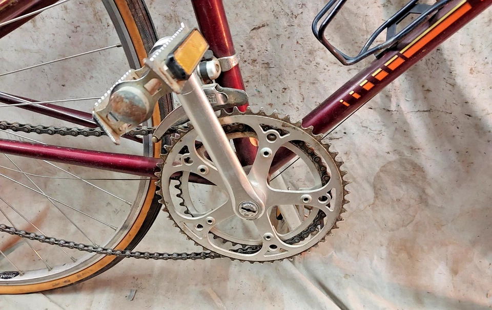 Bicicleta de carretera Peugeot Mixte Touring 1985 50 cm pequeña de acero a tope paso 16 velocidades~ Foto 4 de 4