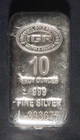IGR Istanbul Gold Refinery 10 OZ .999 Silver Bar with COA Lot 171055