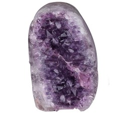 KYEYGWO 300-400 g Natural Amethyst Crystal Cluster for Feng Shui Decor