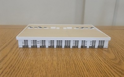 Neu 3D Druck - 1:500 Kefalonia Airport Terminal - Flugzeug Diorama Modell.