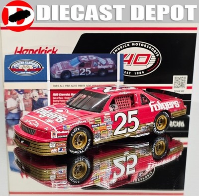 KEN SCHRADER 1989 CHARLOTTE WIN FOLGERS 1/24 ARC DIECAST