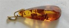 Lovely Vintage Baltic Honey Amber Pendant 2" Long W/ Gold Filled Bale 5.25 Grams — photo 5