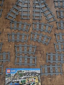Lego City Train Track Lot 7895 + MORE! Switches, Curves & Straight Tracks