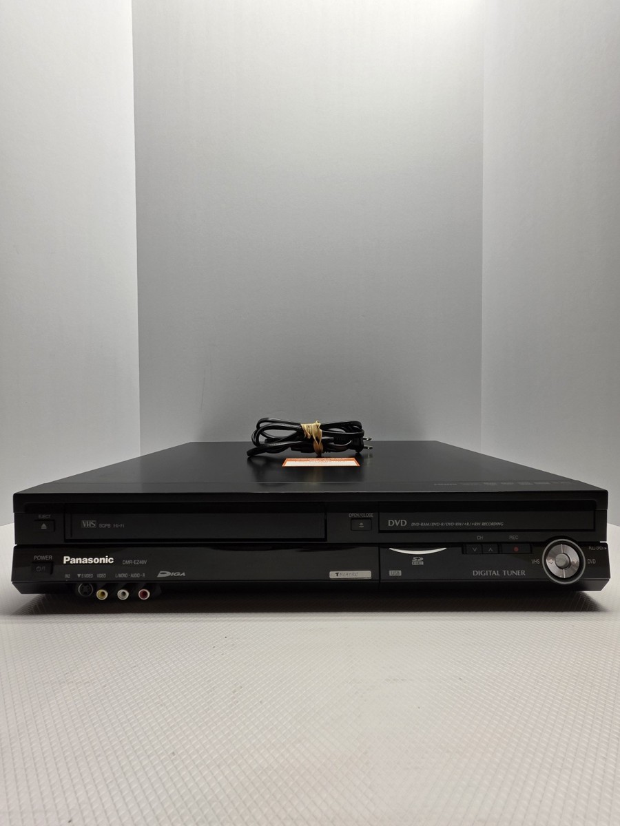 Panasonic DMR-EZ48V DVD VCR Combo HDMI Player Recorder Tested VHS