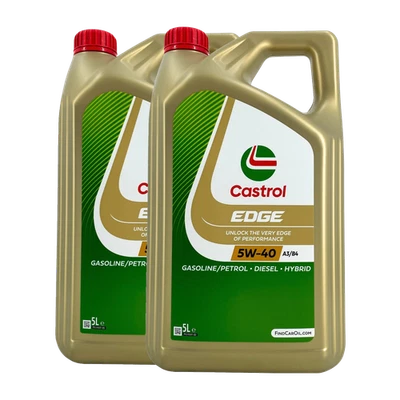 CASTROL Edge Huile Moteur 5W-40 A3/B4 VW 505 00 BMW Longlife-01 2x5 L - Photo 1/3