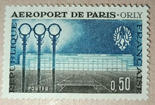 5D1-Timbre France YT  1283 neuf ** année 1961 "aérogare sud"