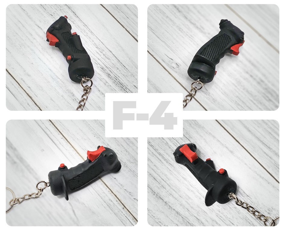 Flight Stick Keychain Detailed Miniature Replica Key Rings Aviation Collectible